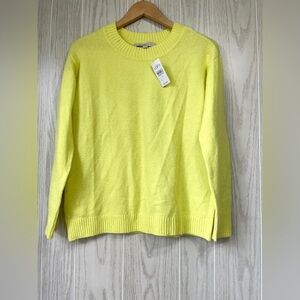 NWT Ann Taylor LOFT Mock Neck Knit Neon Sweater Size S